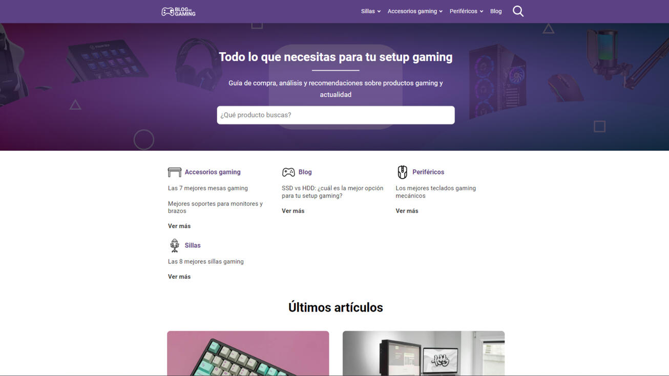 Gaming Blog Example Site